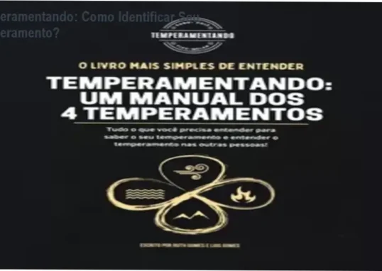 Capa do e-book Temperamentando dos autores Ruth e Luis Gomes sobre os quatro temperamentos