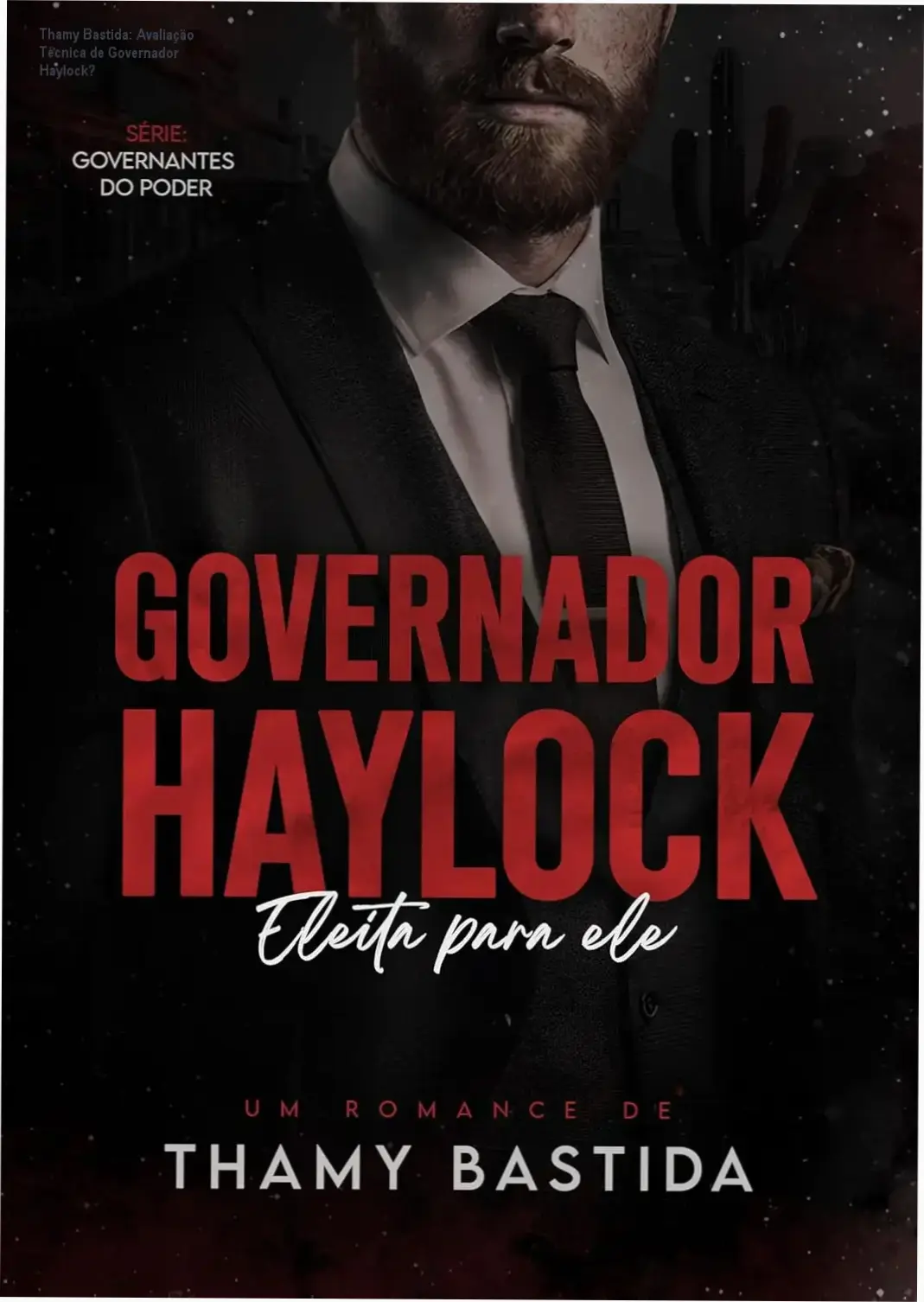 Capa do eBook Governador Haylock da autora Thamy Bastida, parte da série Governantes do Poder