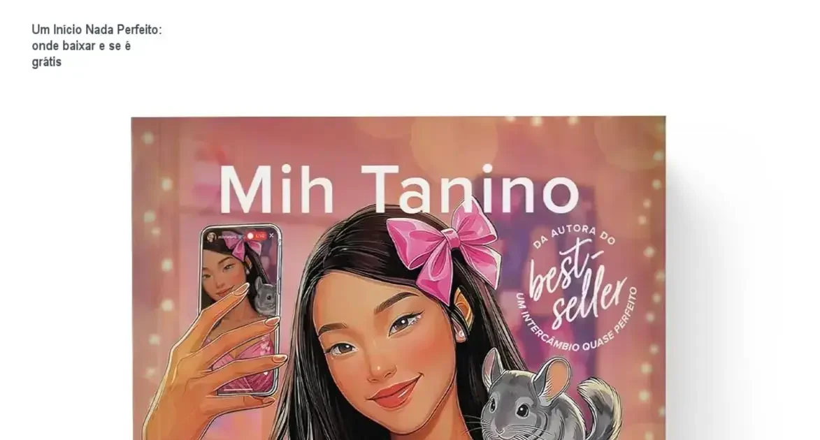 Capa do livro Um Início Nada Perfeito de Mih Tanino sobre os bastidores da fama
