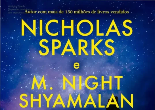 Capa do livro Vestígios de Nicholas Sparks e M. Night Shyamalan