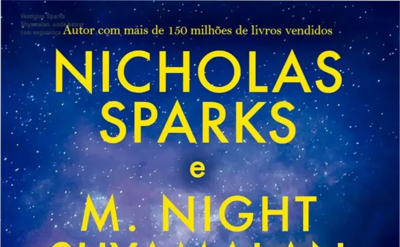 Capa do livro Vestígios de Nicholas Sparks e M. Night Shyamalan