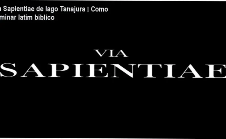 Iago Tanajura – Via Sapientiae cronograma de aulas e carga horária
