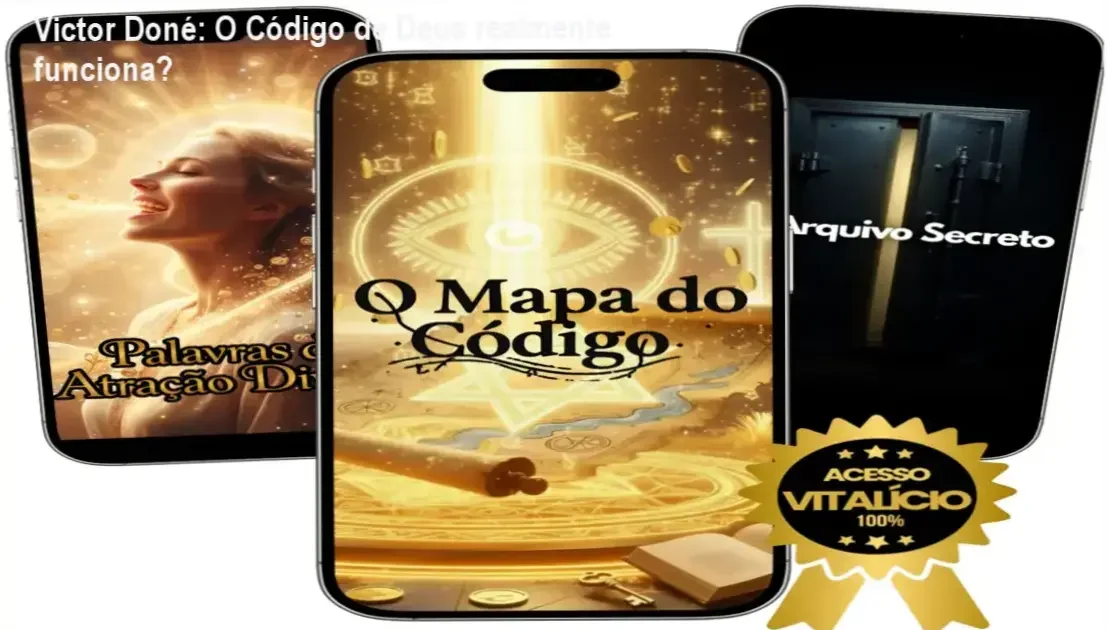 Victor Doné apresentando o método do Código de Deus para reprogramar a mente e alcançar prosperidade