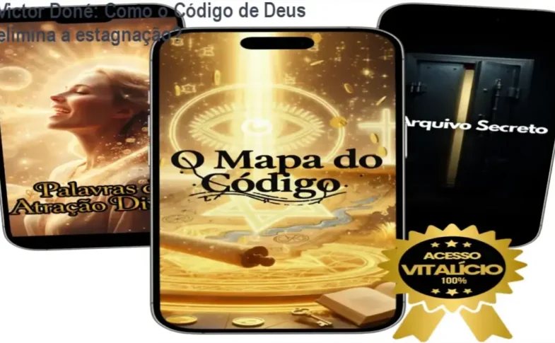 Victor Doné apresentando O Código de Deus, método de reprogramação mental para prosperidade