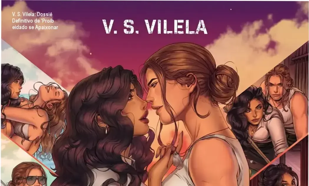 Autor V. S. Vilela com capa do eBook 'Proibido se Apaixonar'