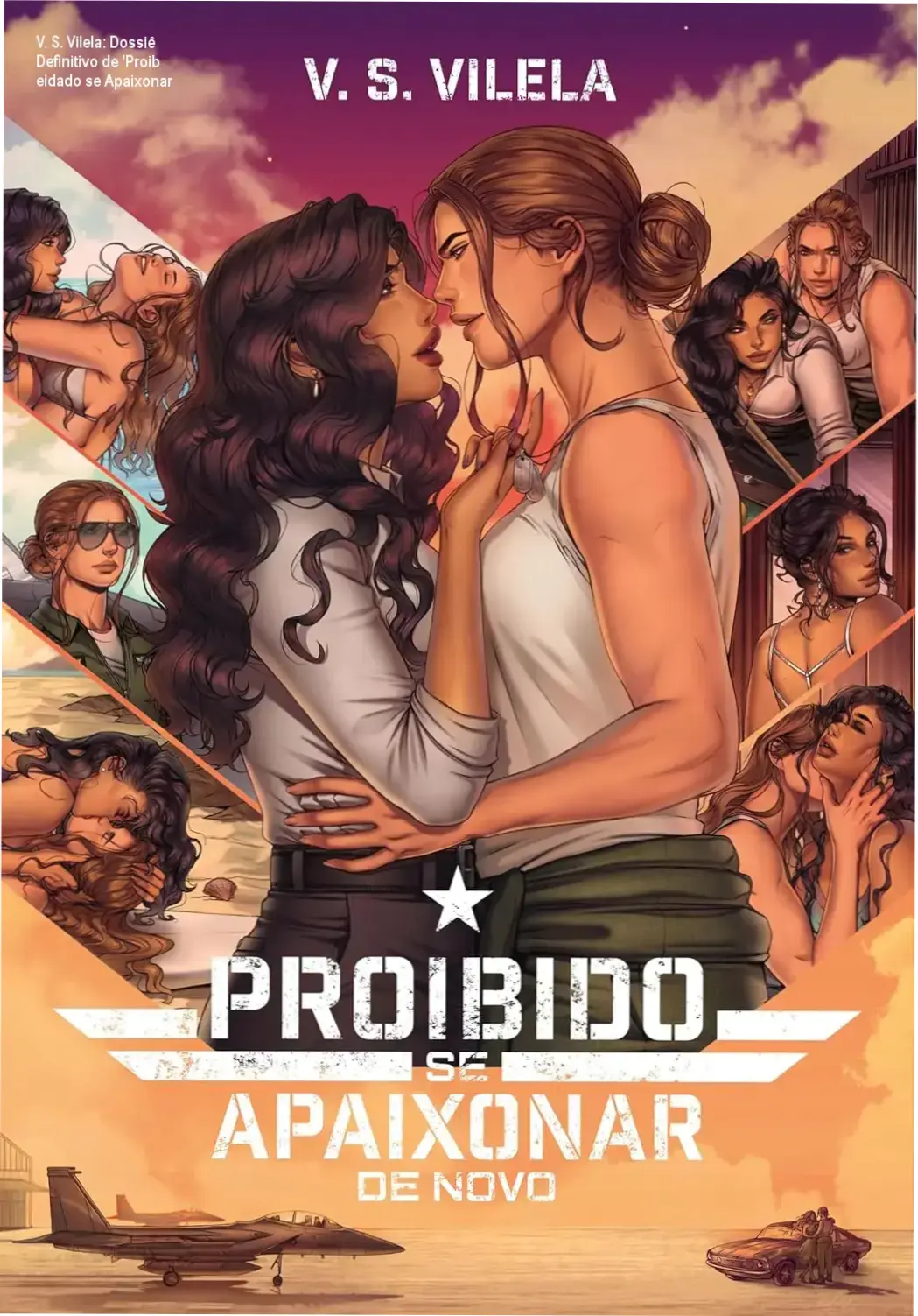 Autor V. S. Vilela com capa do eBook 'Proibido se Apaixonar'