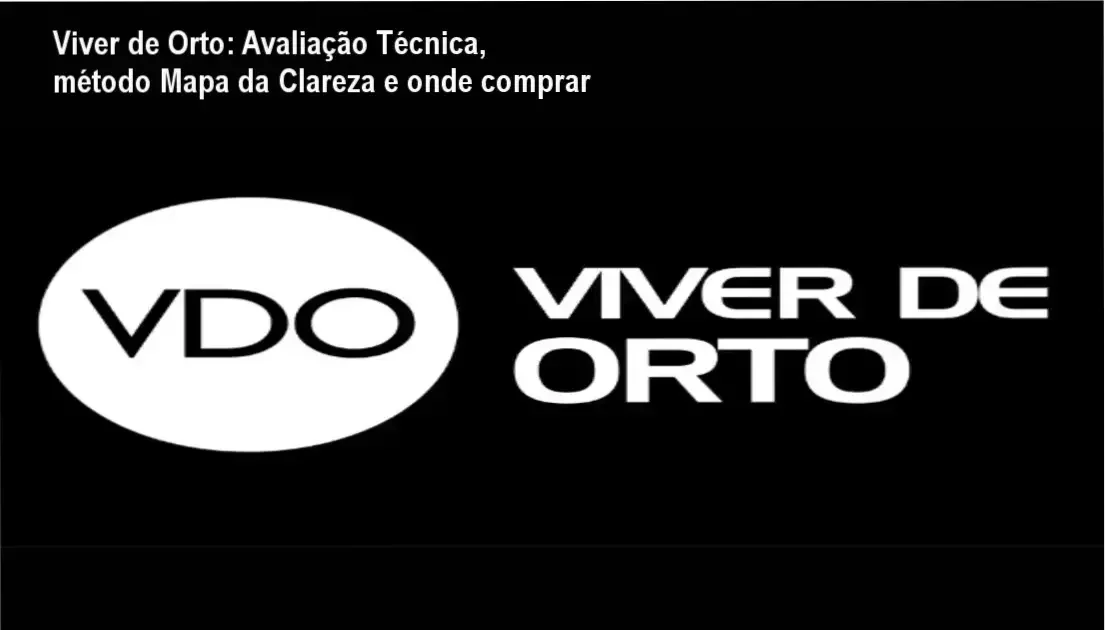 Tela do curso Viver de Orto destacando o método Mapa da Clareza Ortodôntica e botão de compra
