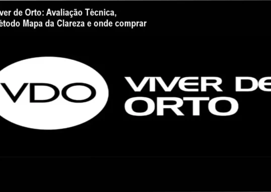 Tela do curso Viver de Orto destacando o método Mapa da Clareza Ortodôntica e botão de compra