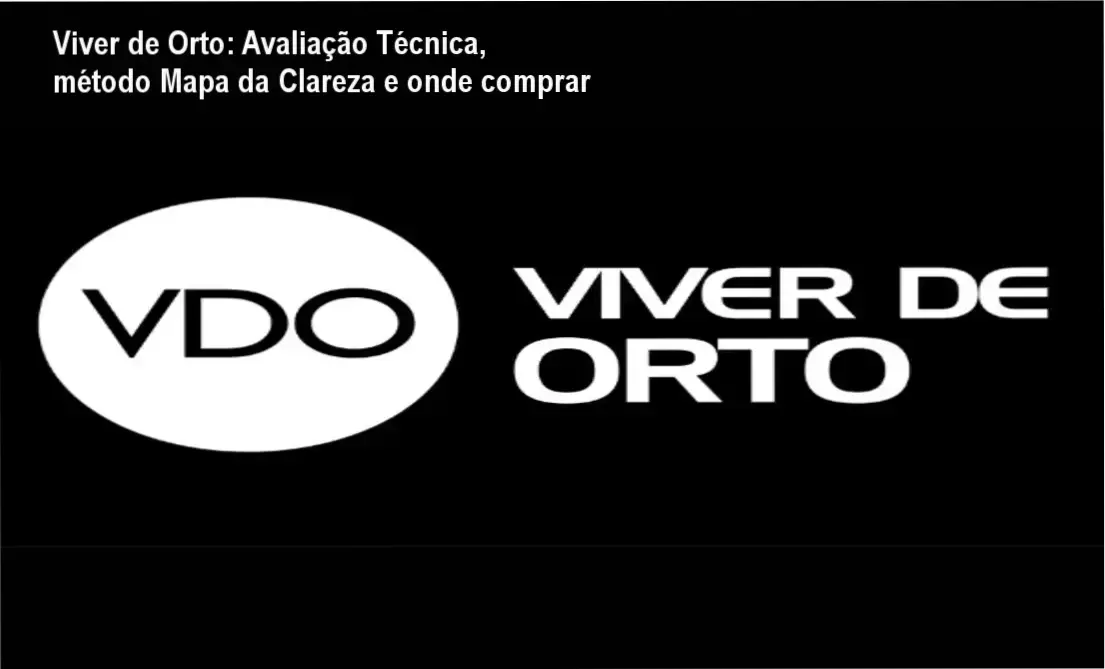 Tela do curso Viver de Orto destacando o método Mapa da Clareza Ortodôntica e botão de compra