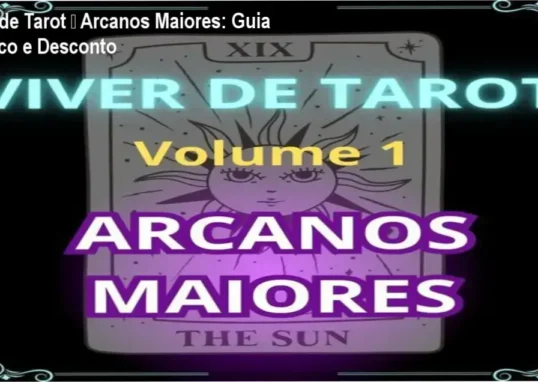 Capa do curso Viver de Tarot – Volume 1: Arcanos Maiores com destaque para oferta de desconto