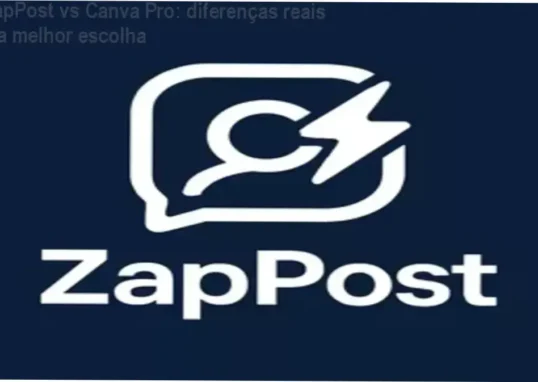 Comparativo visual entre ZapPost e Canva Pro mostrando vantagens do ZapPost