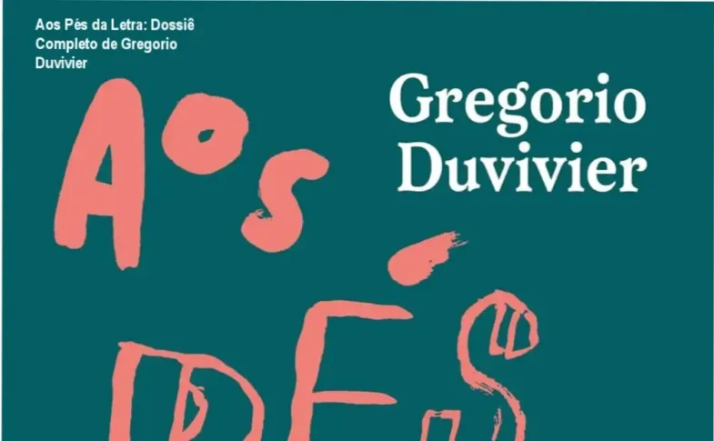 Capa do livro Aos Pés da Letra de Gregorio Duvivier com arte de Elisa Von Randow