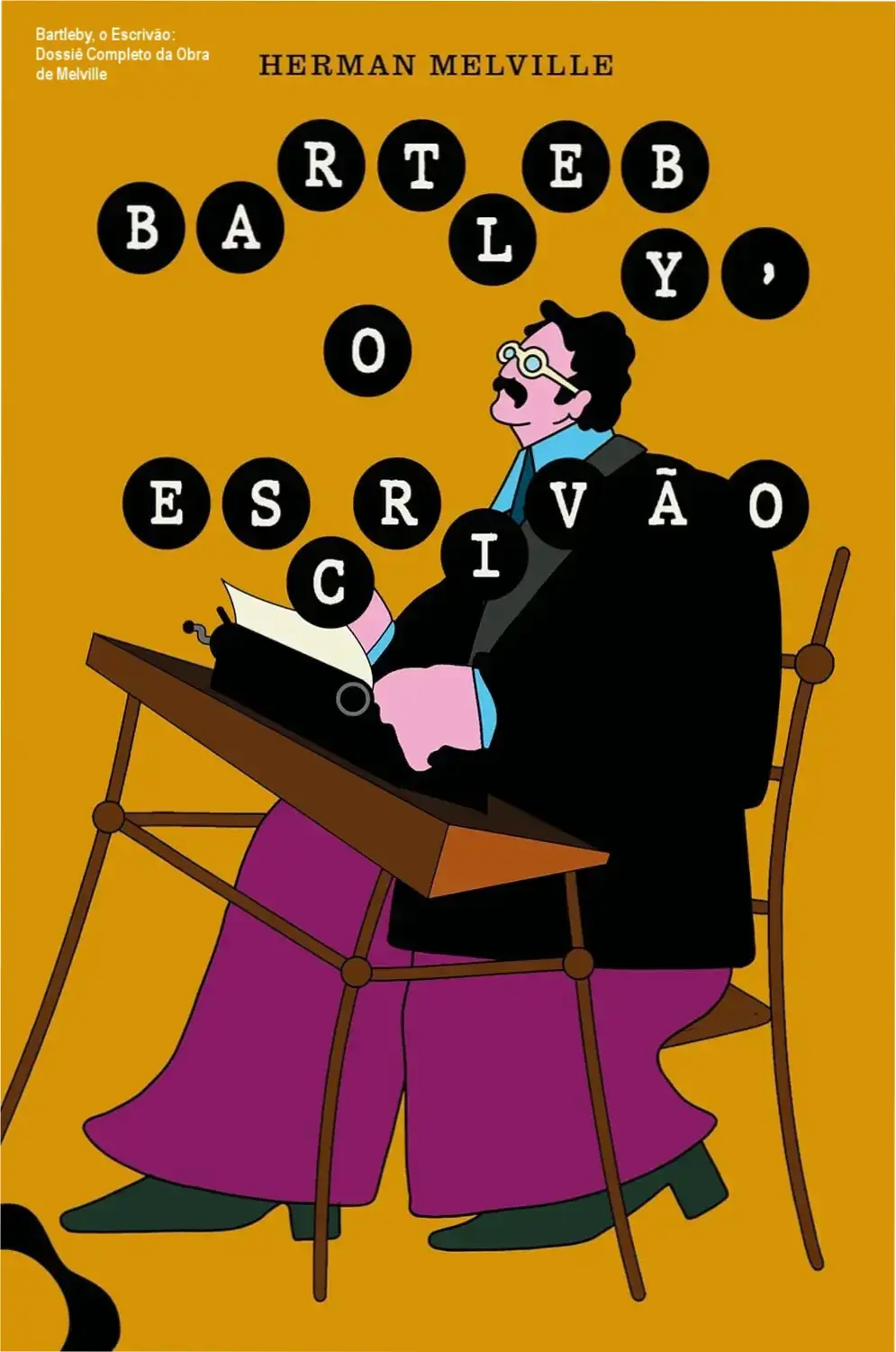 Capa do livro Bartleby, o Escrivão da Editora Antofágica em ambiente de leitura