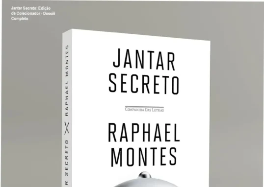 Capa da edição de colecionador do livro Jantar Secreto de Raphael Montes com detalhes de luxo