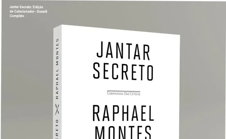 Capa da edição de colecionador do livro Jantar Secreto de Raphael Montes com detalhes de luxo